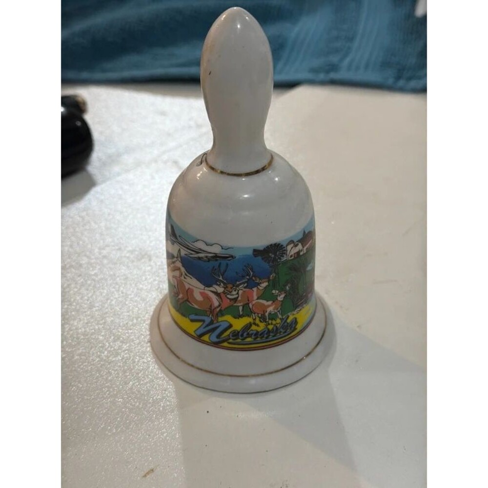 vintage ceramic travel souvenir bell